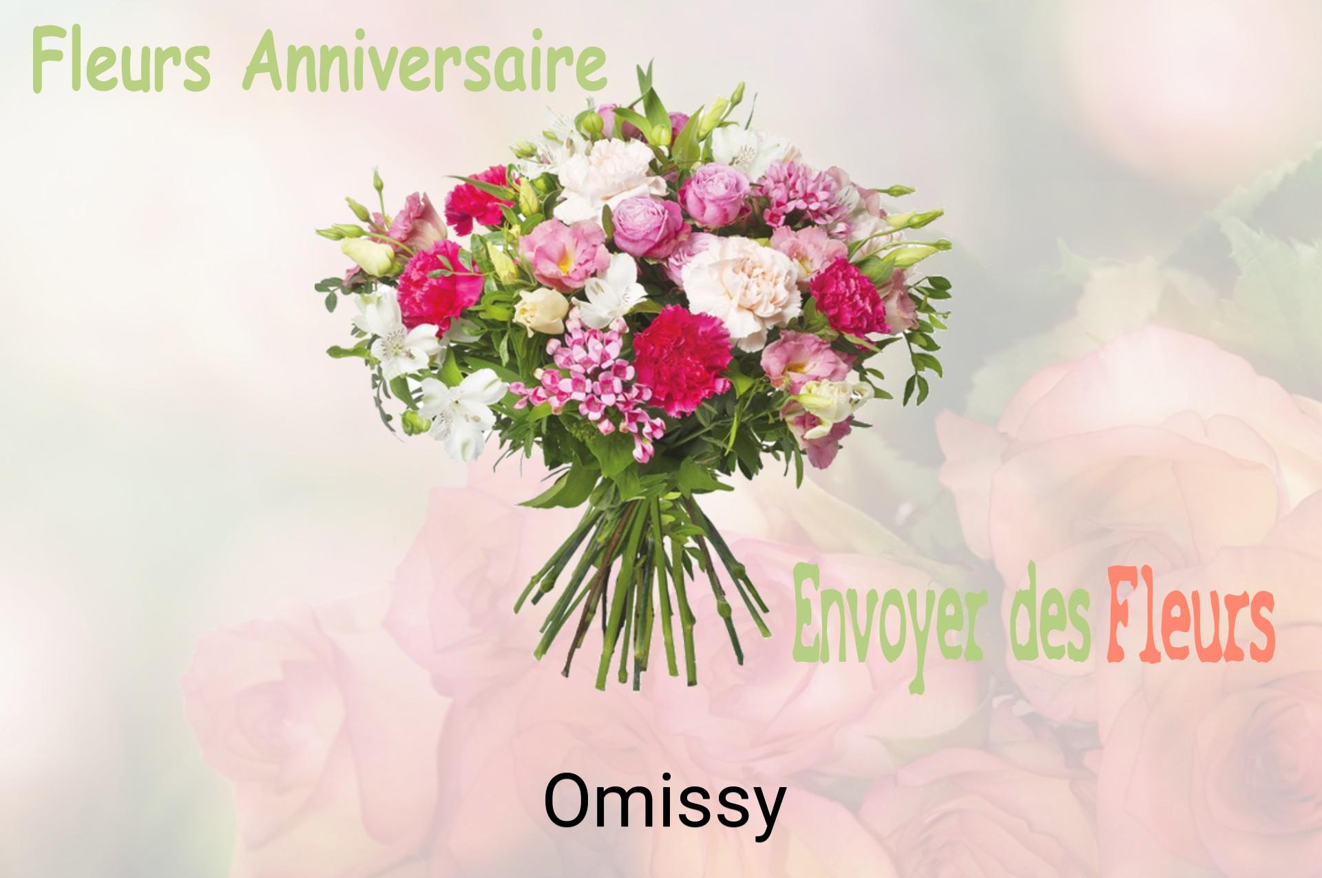 Bouquet de fleurs d’anniversaire livré à Omissy